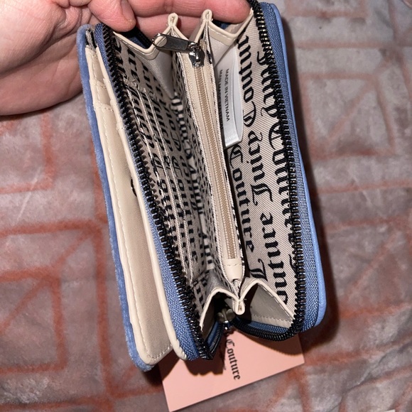 Juicy Couture Slate Blue Velour wallet - Picture 7 of 7